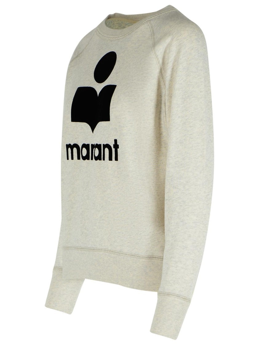 Isabel Marant Étoile Millyny' 'Ecru' Cotton Blend Sweatshirt