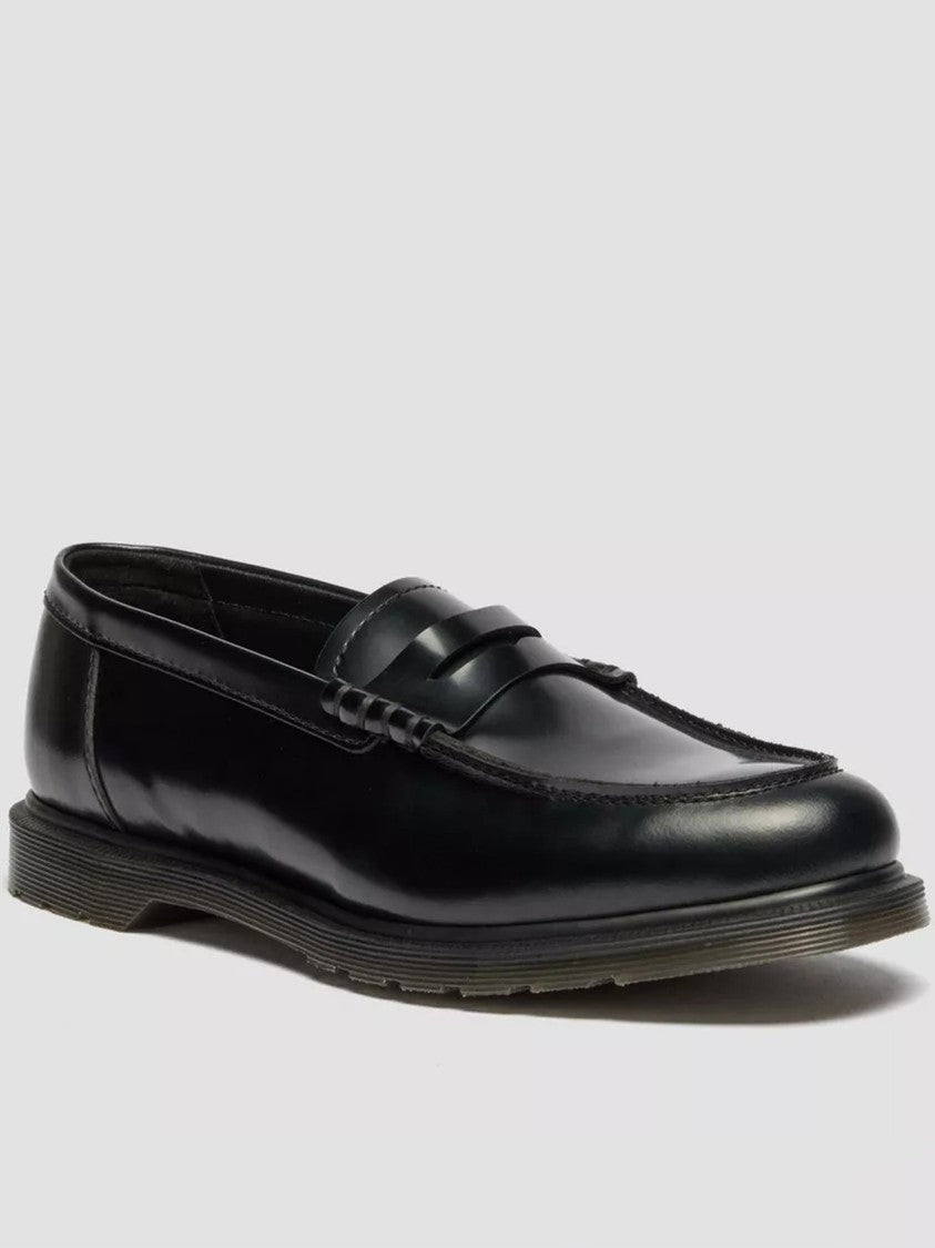 Dr. Martens Mayfare Polished Black Leather Penny Loafers