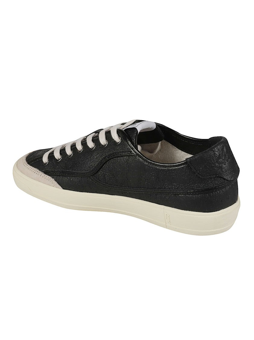 Autry Windscape Low Cracked Leather Sneakers