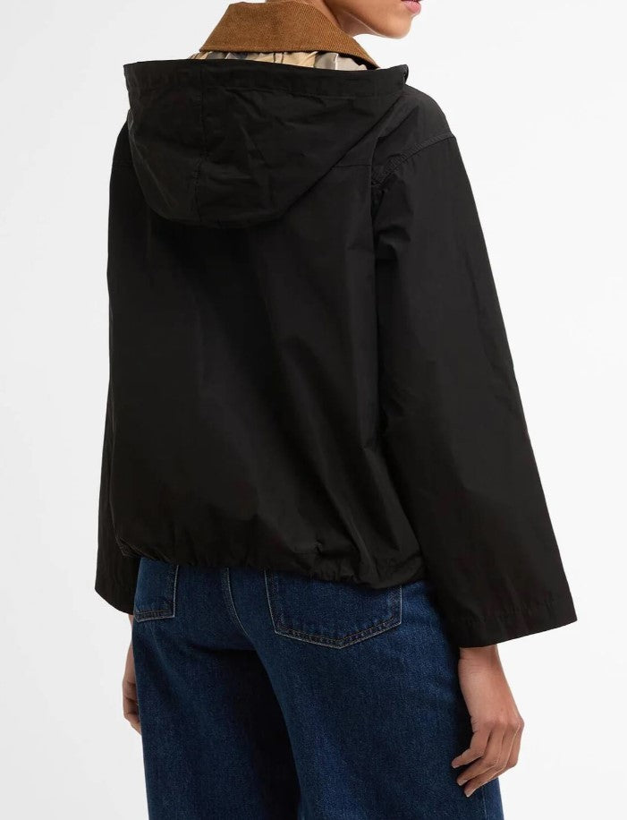Barbour Waterproof Jacket With Contrasting Corduroy Collar