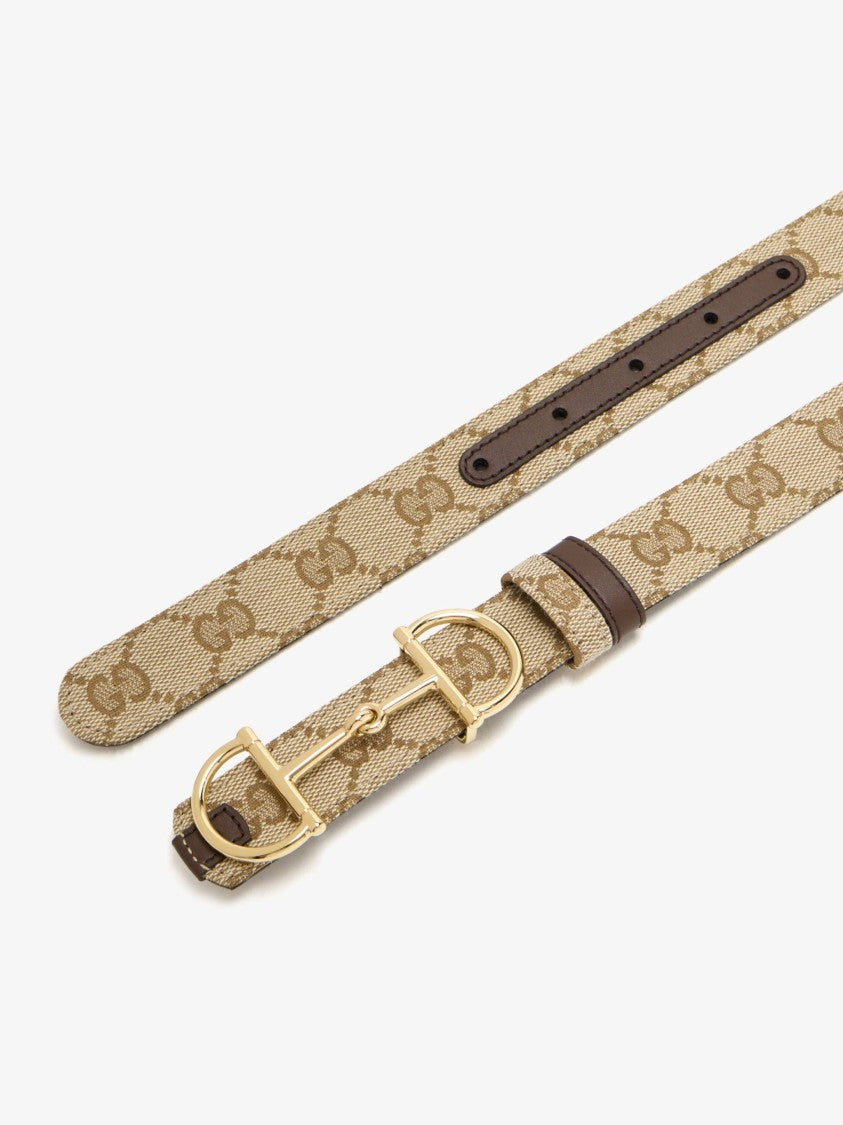 Gucci Beige Belt W.25 Canvas Accessory