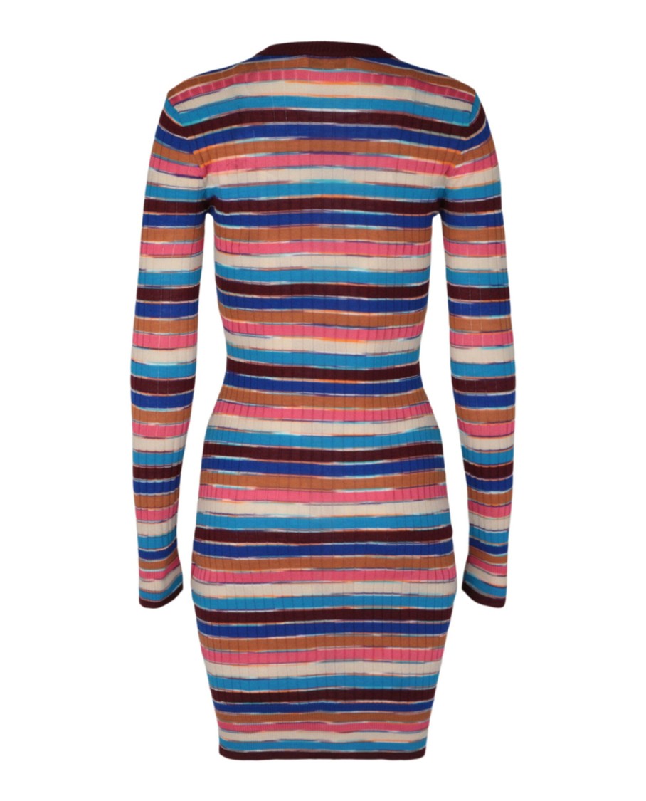 M Missoni Striped Bodycon Mini Dress