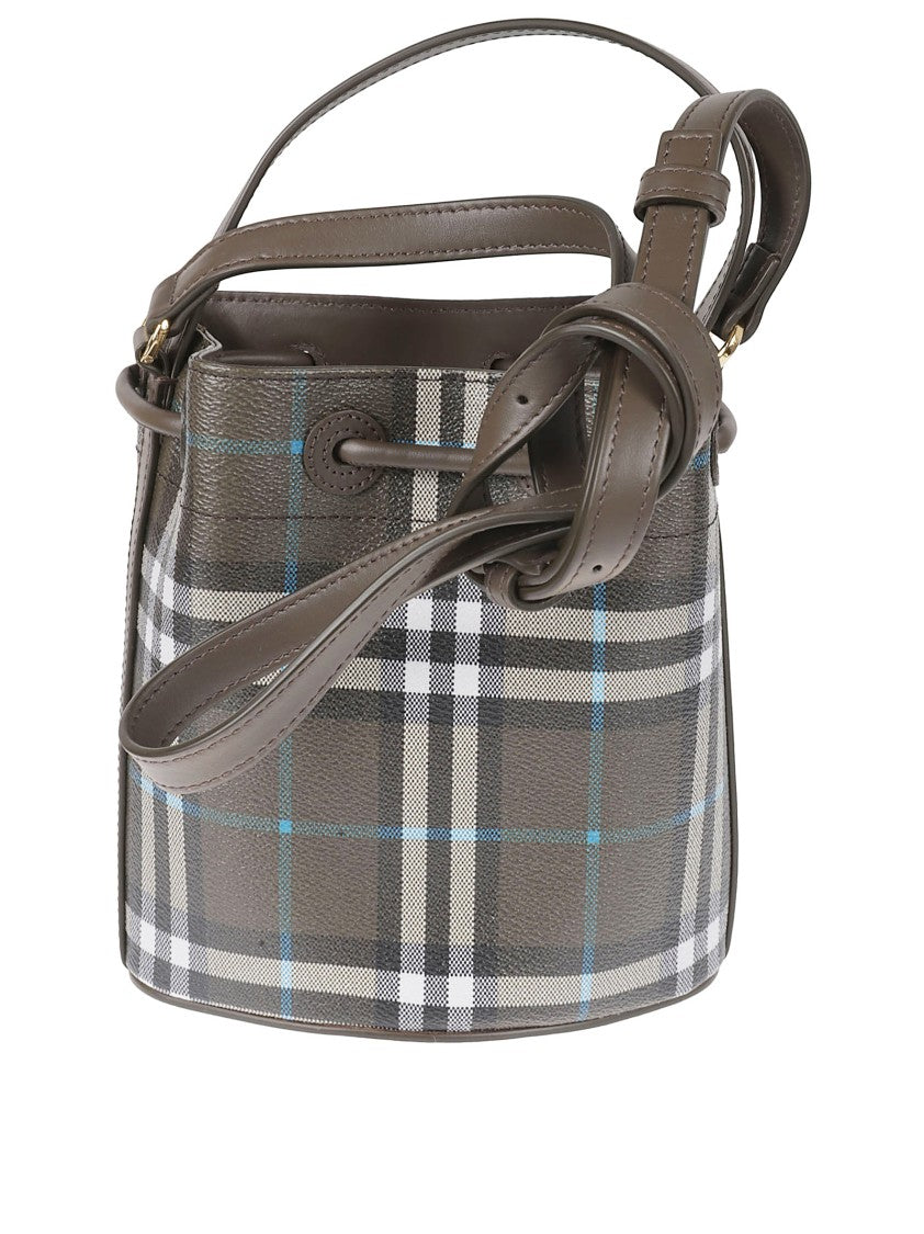 Burberry Iconic Check Pattern Bucket Bag