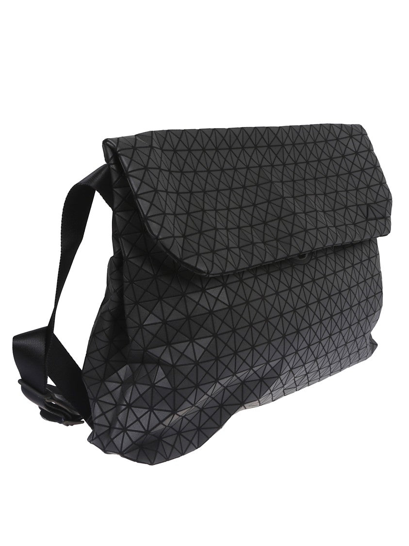 Bao Bao Issey Miyake Geometric Pattern Leather Shoulder Bag With Adjustable Strap