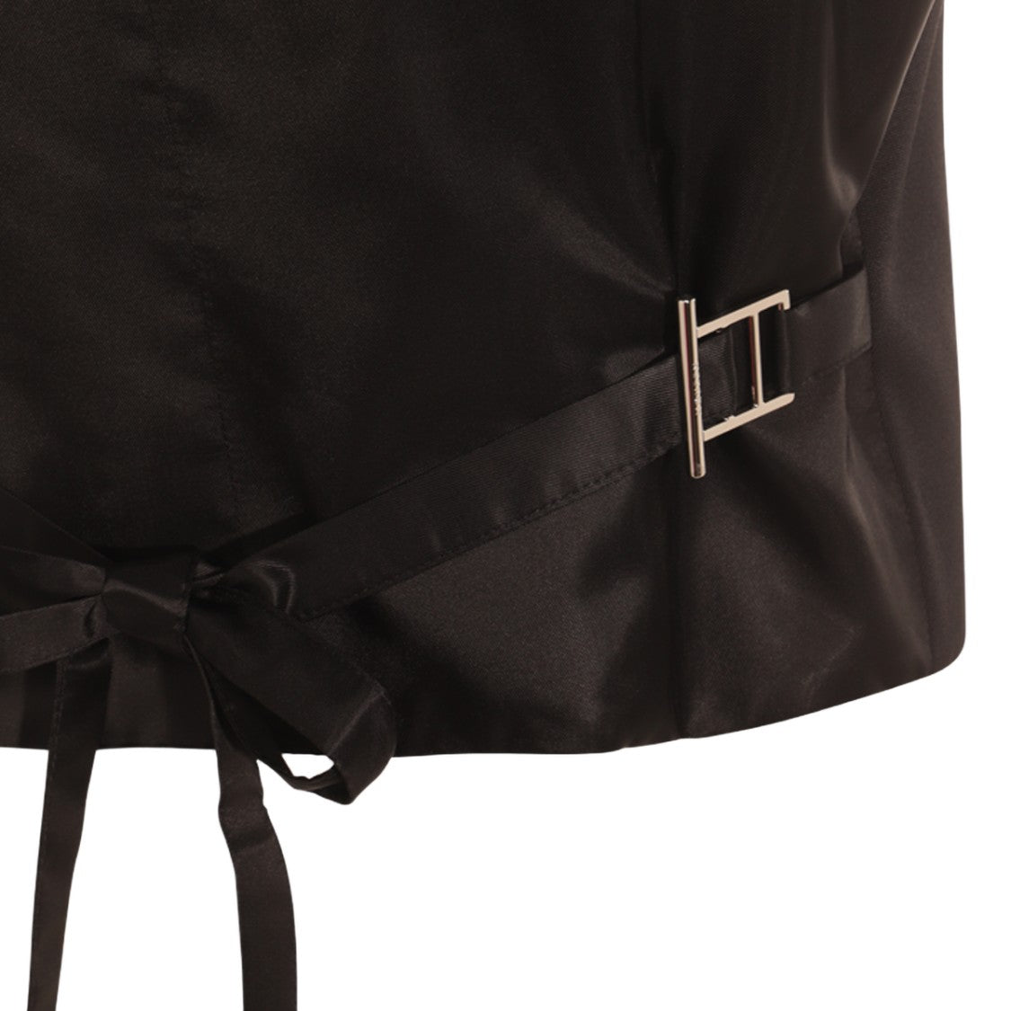 Alexander Mcqueen Sleeveless Black Tunic With Lace Trim