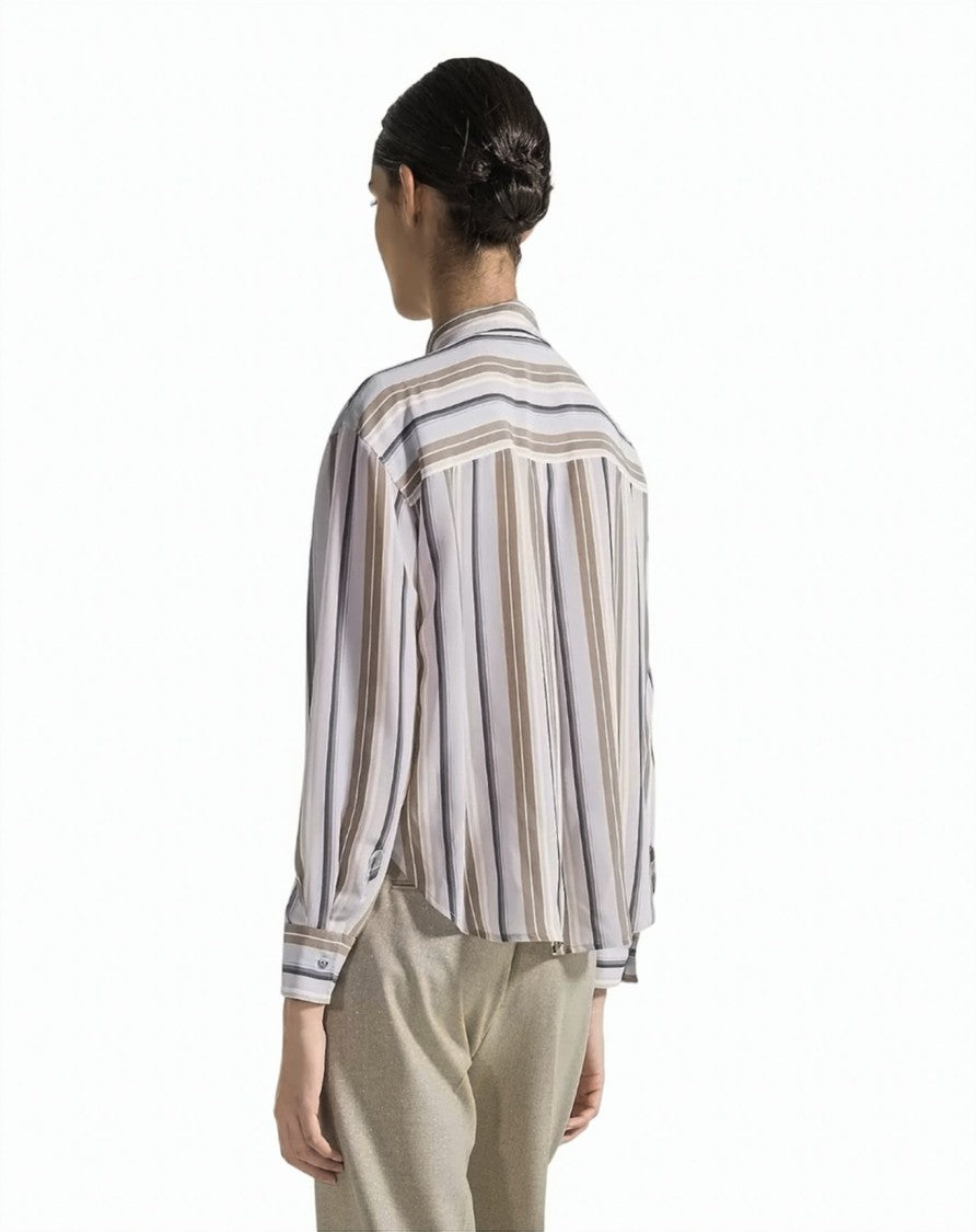 Seventy Regular-Fit Striped Silk-Viscose Shirt