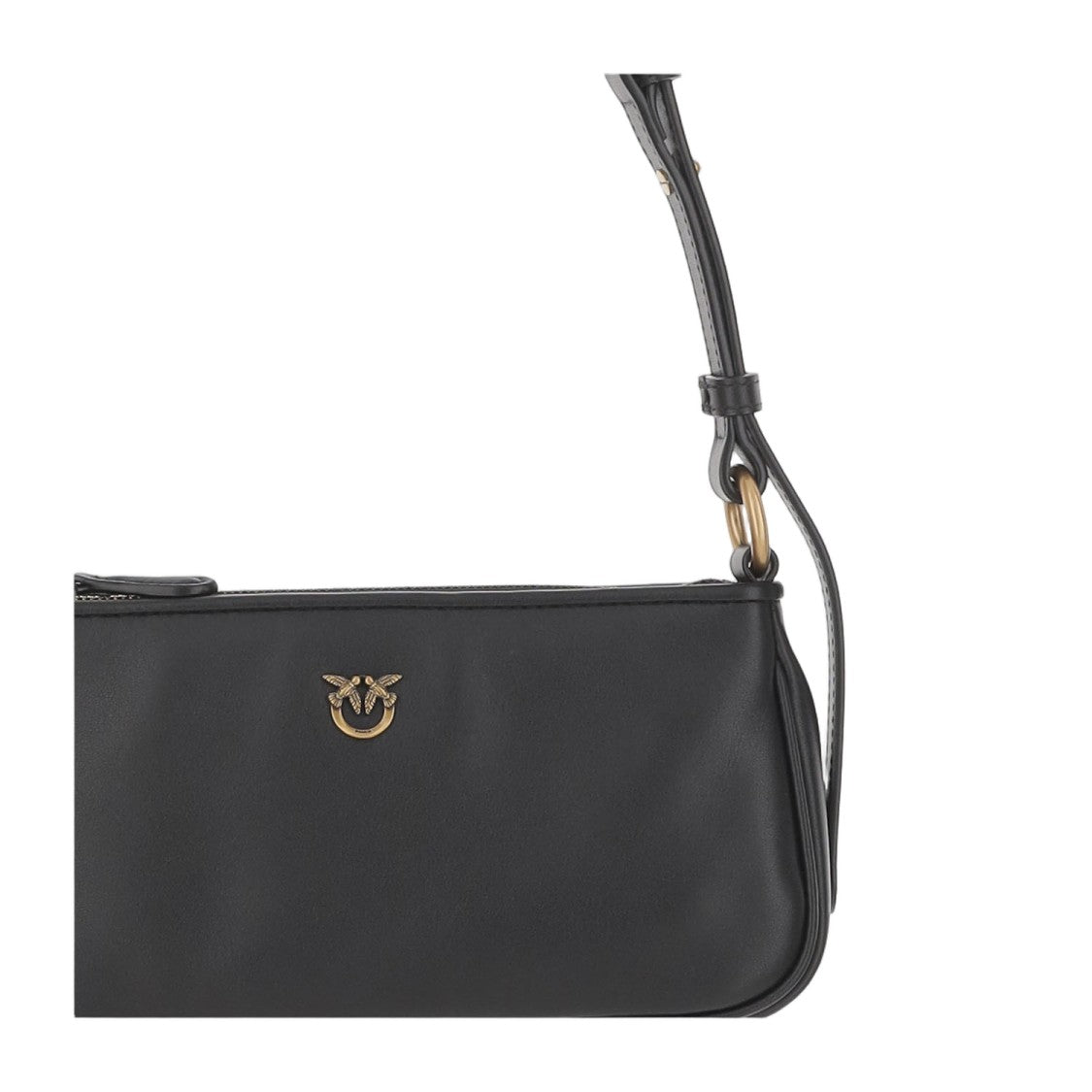Pinko Half Moon Baguette Mini Leather Bag