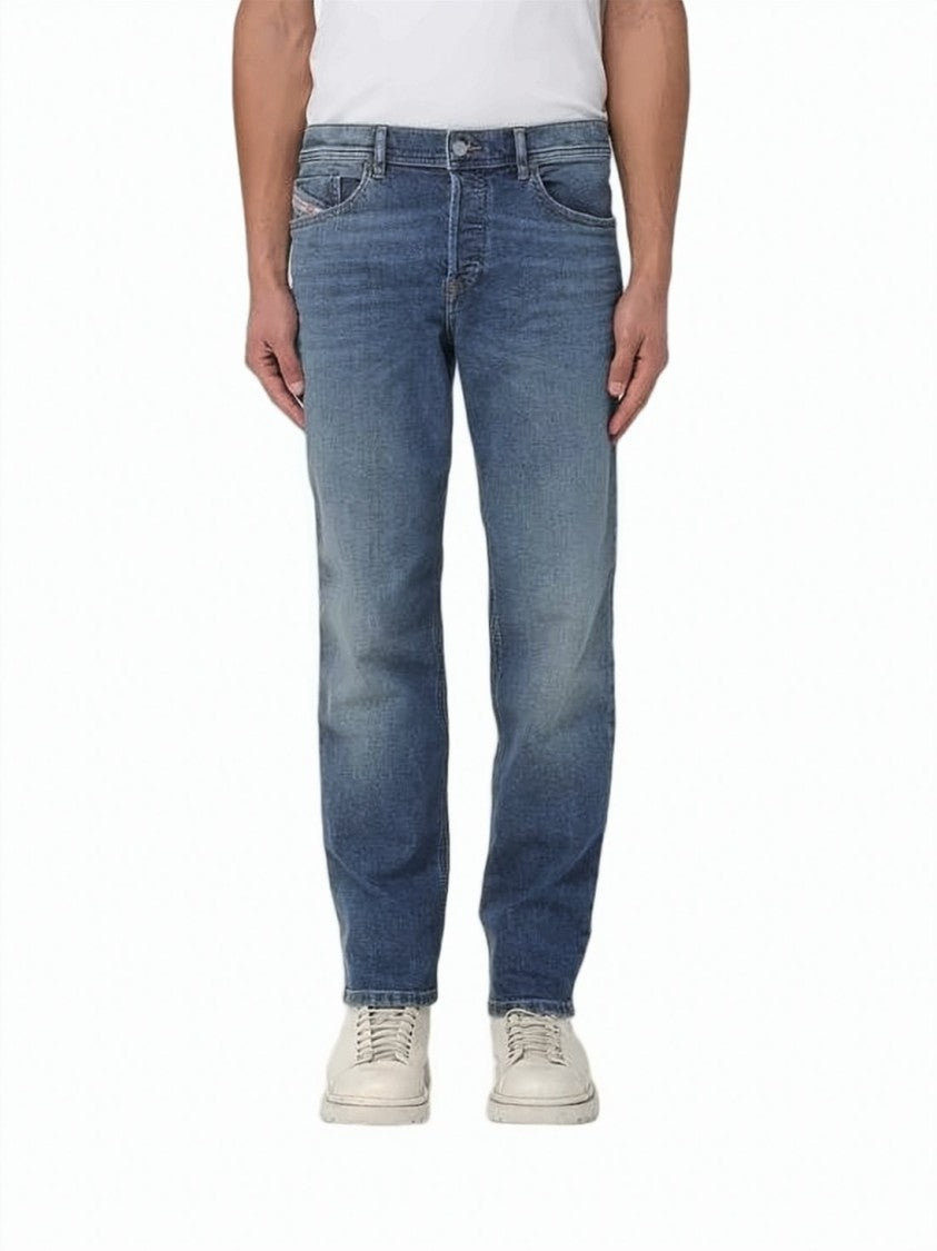 Diesel Straight-Leg Denim Pants With Traditional Five-Pocket Design