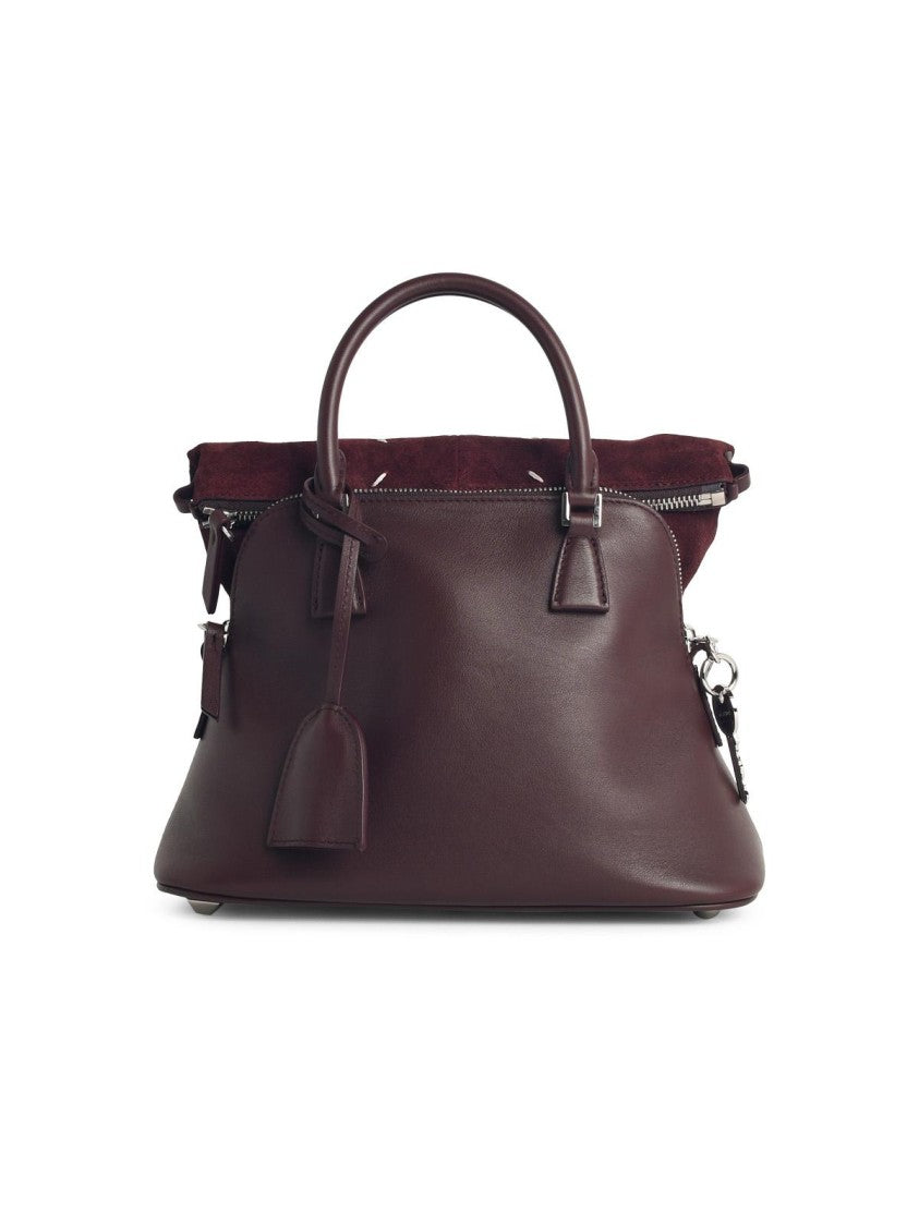 Maison Margiela Burgundy Leather 5Ac Soft' Mini Bag