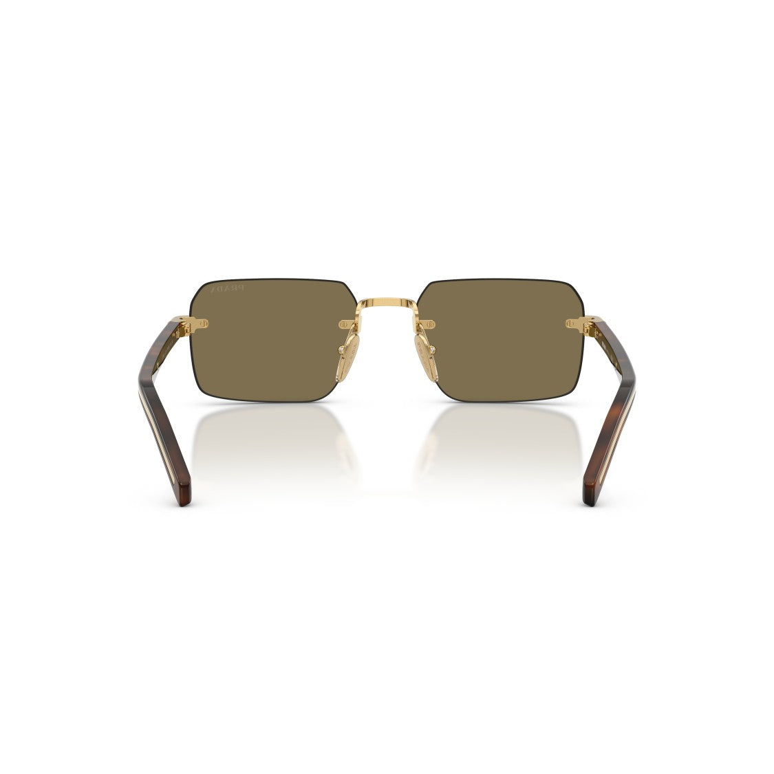 Prada 0Pr D55s Rectangular Rimless Sunglasses