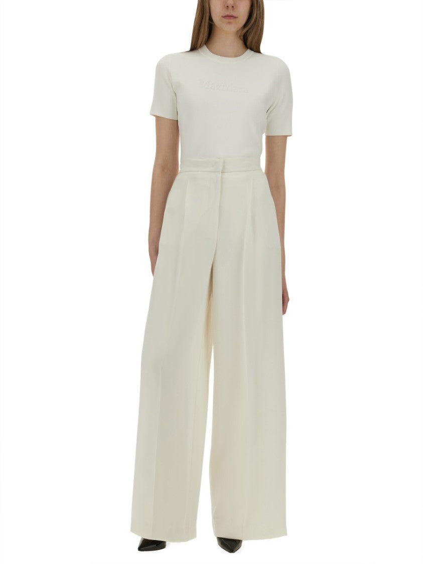 Max Mara Adelio Minimalist Slim Viscose-Blend T-Shirt