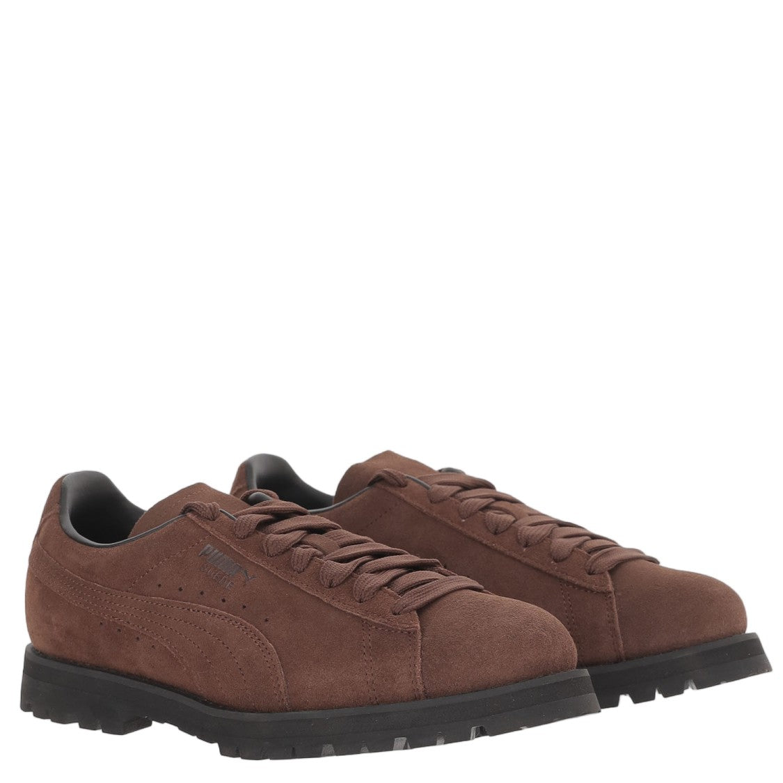 Puma Vibram Suede Sneakers With Round Toe And Front Lacing