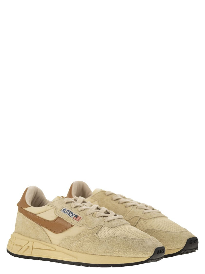 Autry Reelwind - Suede And Technical Textile Trainer