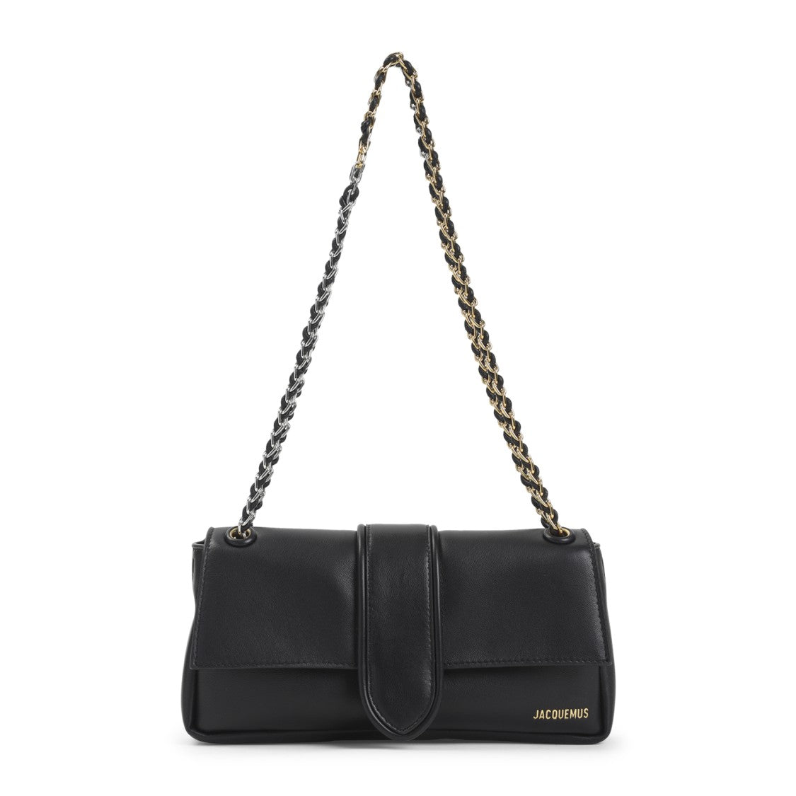 Jacquemus Rectangular Black Lamb Leather Handbag