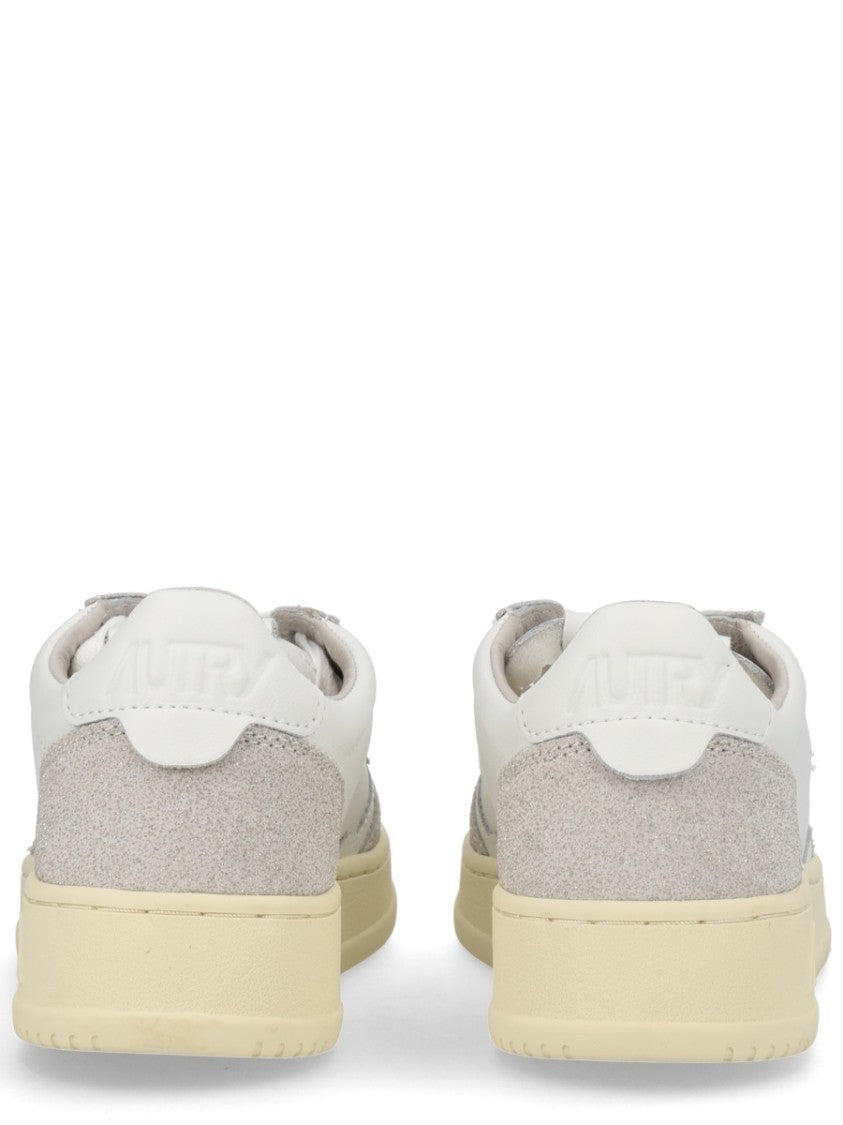 Autry Medalist Low Smooth Leather Suede Sneakers