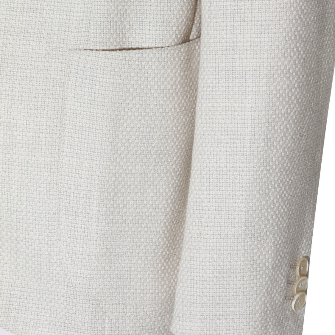 Etro Classic Tailored Beige Blazer With Textured Weave