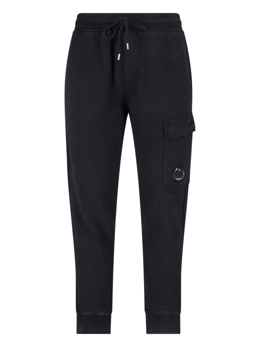 C.P. Company Logo Track Pants – Black