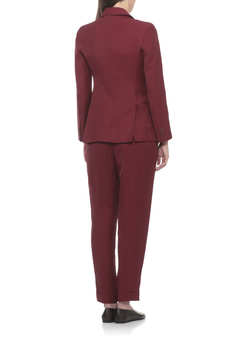 Parosh Bordeaux Raisa26 Peak Lapel Blazer