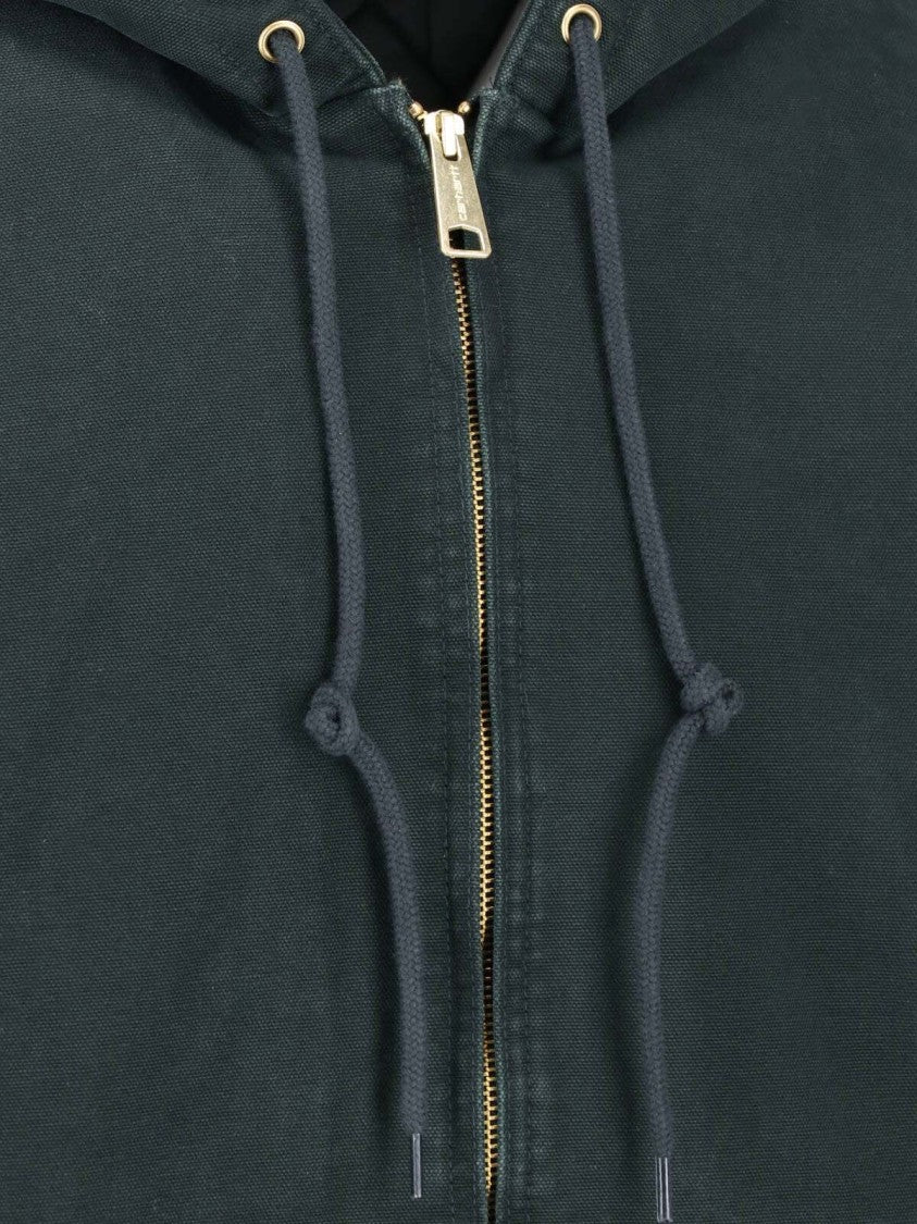 Carhartt Wip Green Og Active Organic Cotton Hooded Jacket