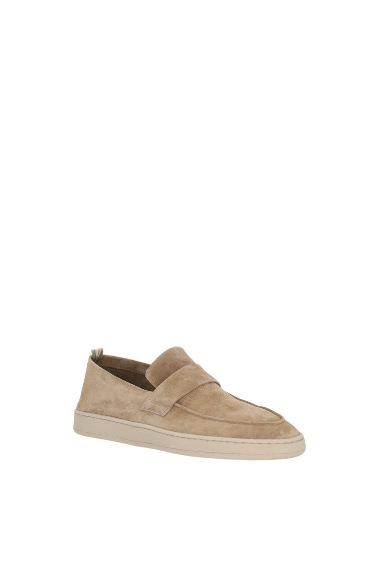 Officine Creative Herbie 001 Unlined Suede Latex-Sole Slip-Ons