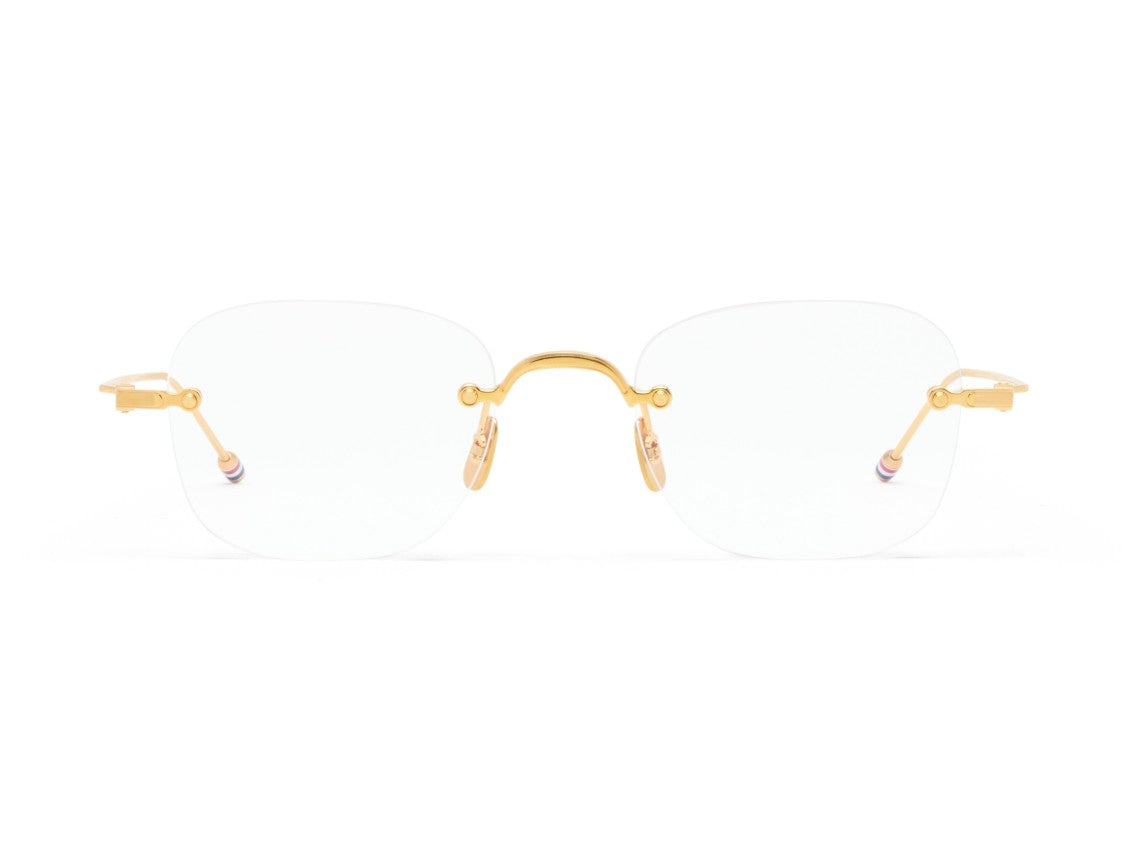 Thom Browne Gold Ueo961a Rimless Titanium Eyeglasses