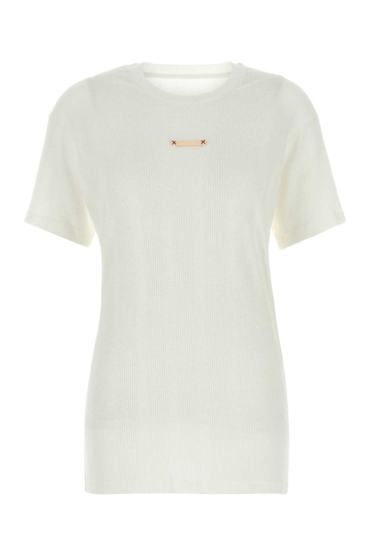 Maison Margiela White Cotton Blend T-Shirt