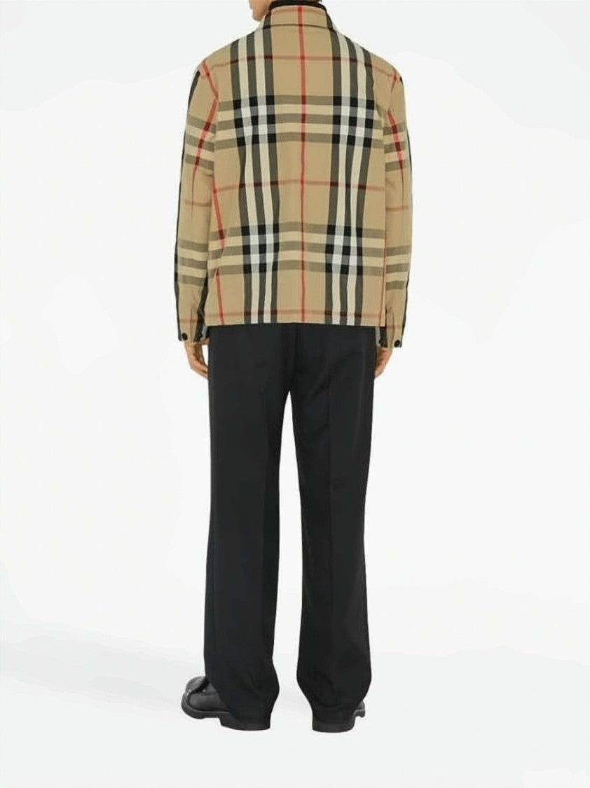 Burberry Classic Check Patterned Lightweight Burberry Jacket