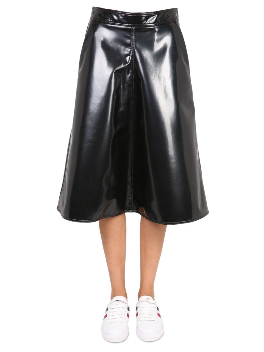 Moncler Genius Flared Black Skirt