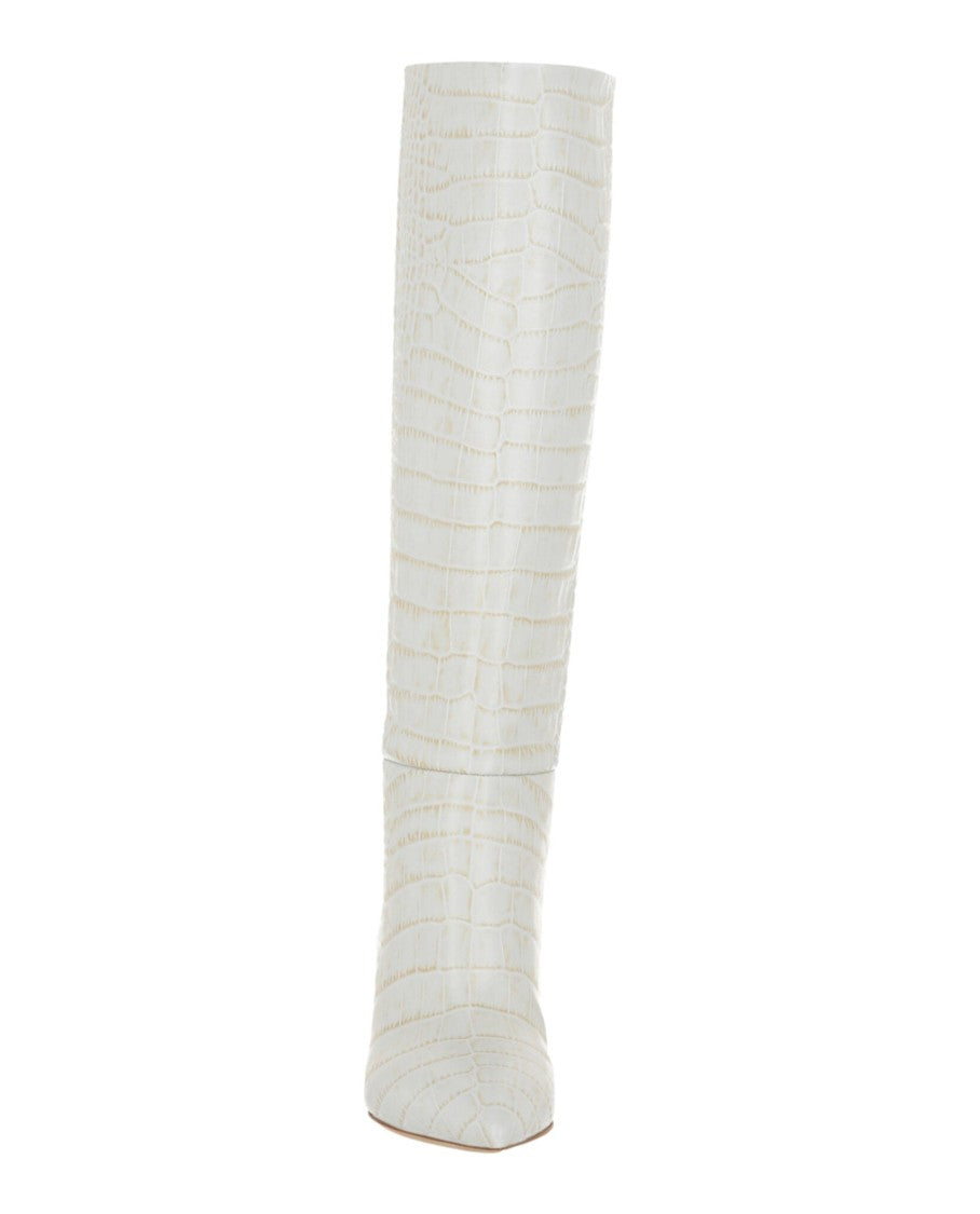 Paris Texas Croco-Embossed Knee-High Boots
