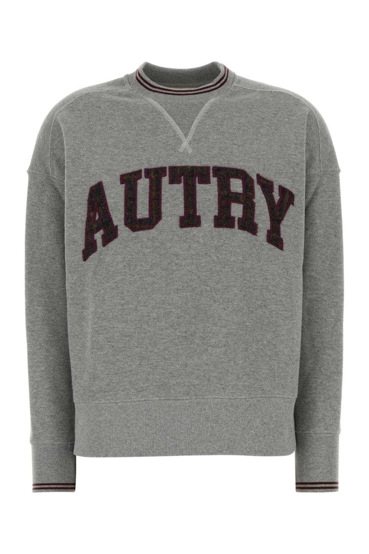 Autry Melange Grey Cotton Sweatshirt