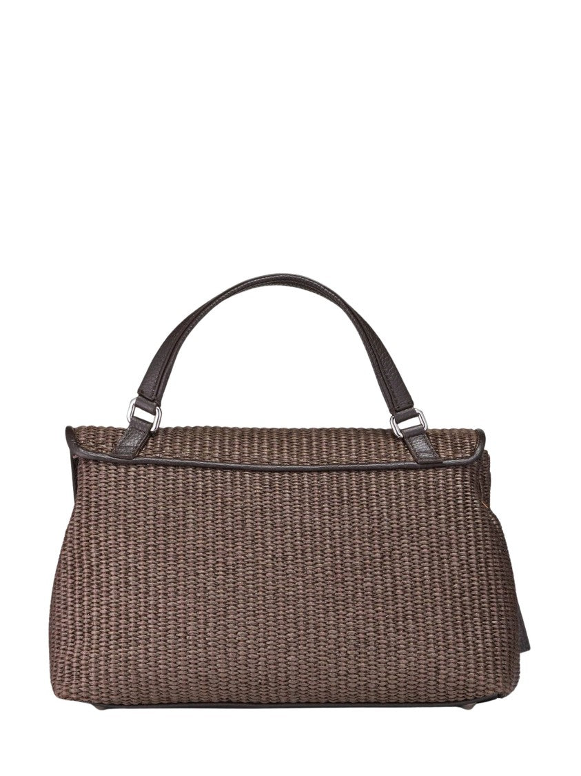 Zanellato Rich Brown Woven Texture Shoulder Bag