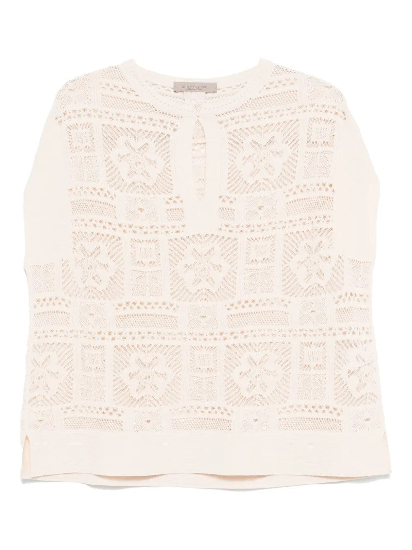 D. Exterior Refined Knit Minimalist Design Sweater
