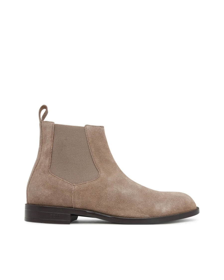 Boss Suede Leather Chelsea Boots