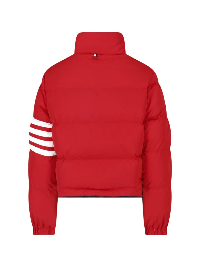 Thom Browne Blue Corduroy Reversible Cropped Jacket