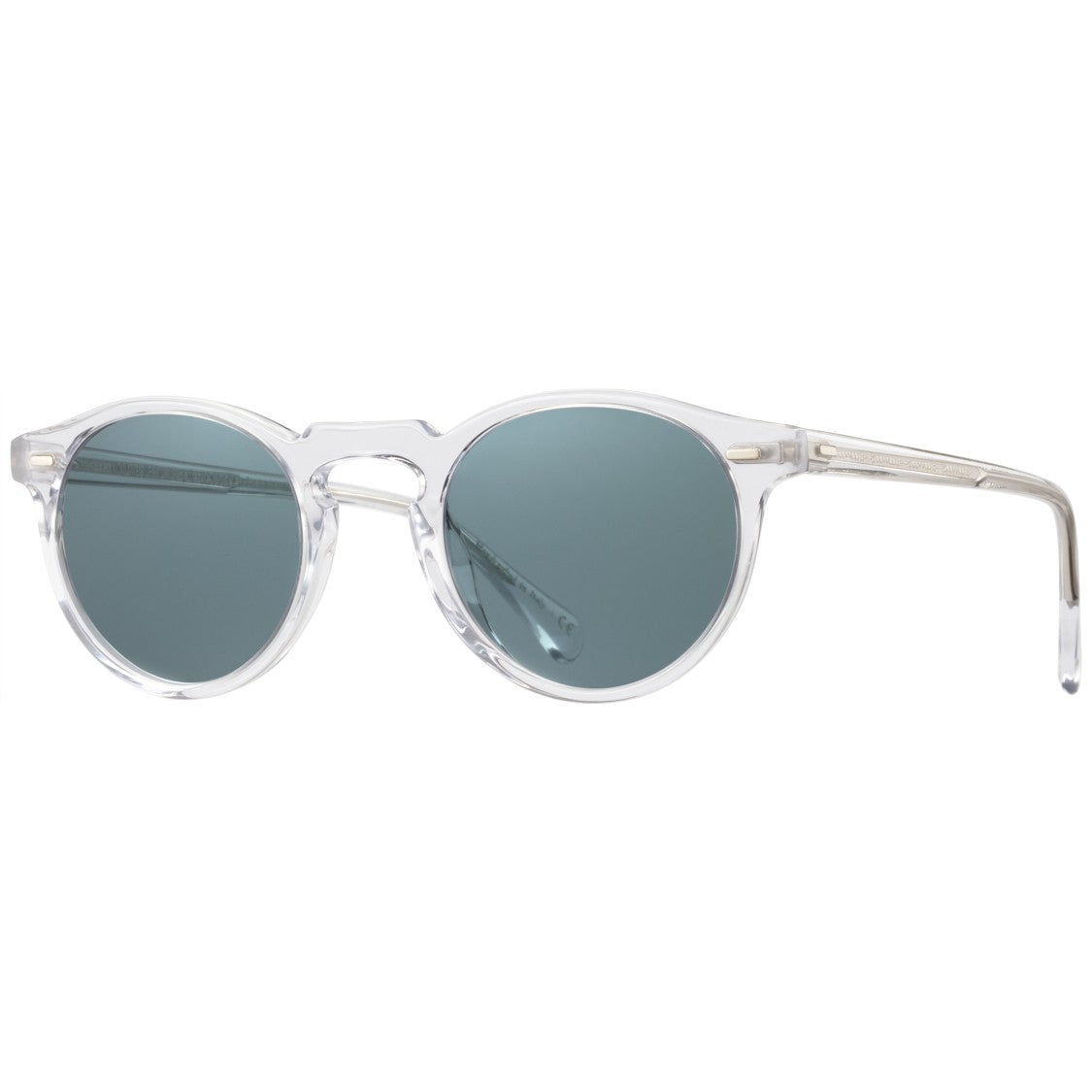Oliver Peoples 0Ov5217s Transparent Acetate Round Sunglasses With Dark Lenses