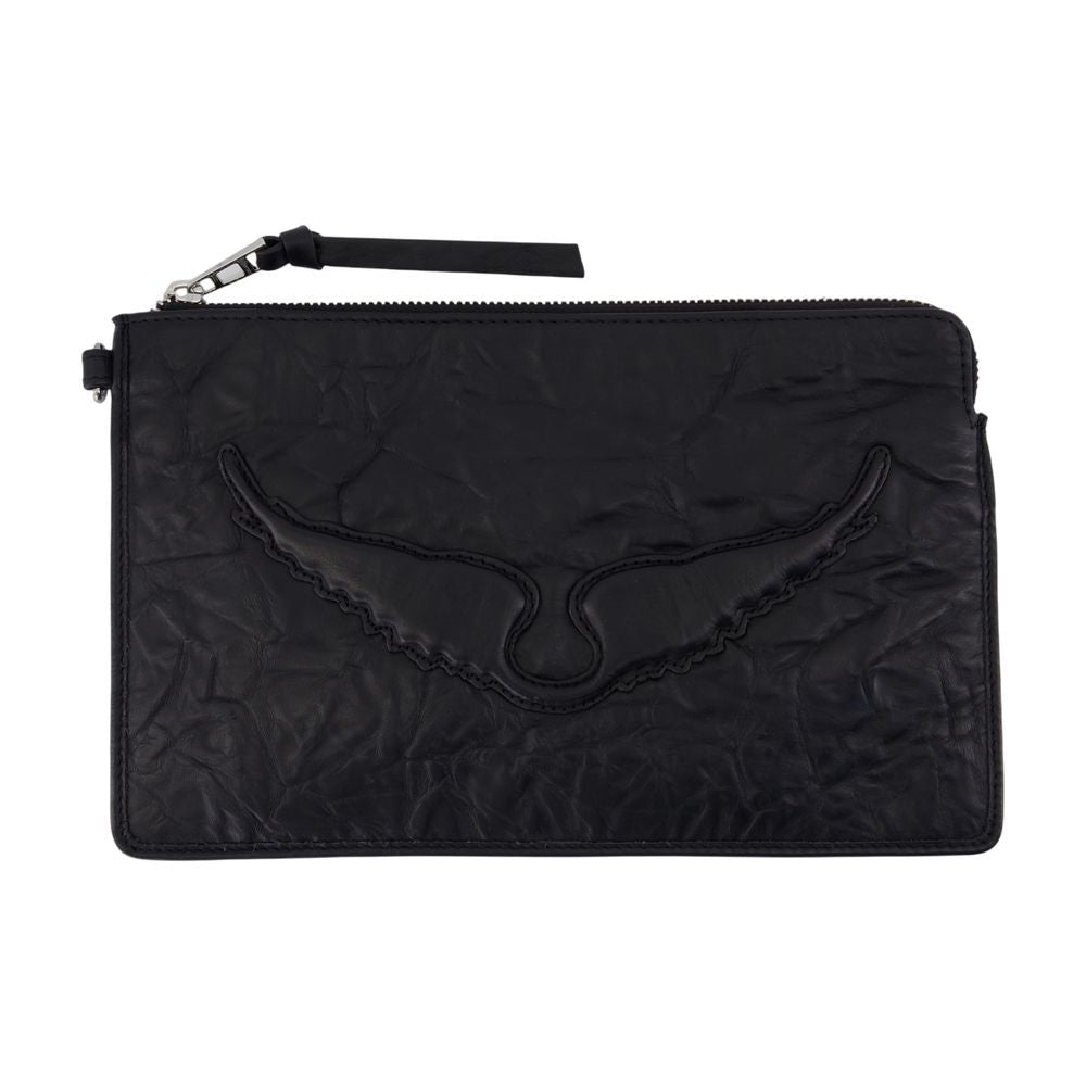 Zadig & Voltaire Angel Pouch - Leather - Black