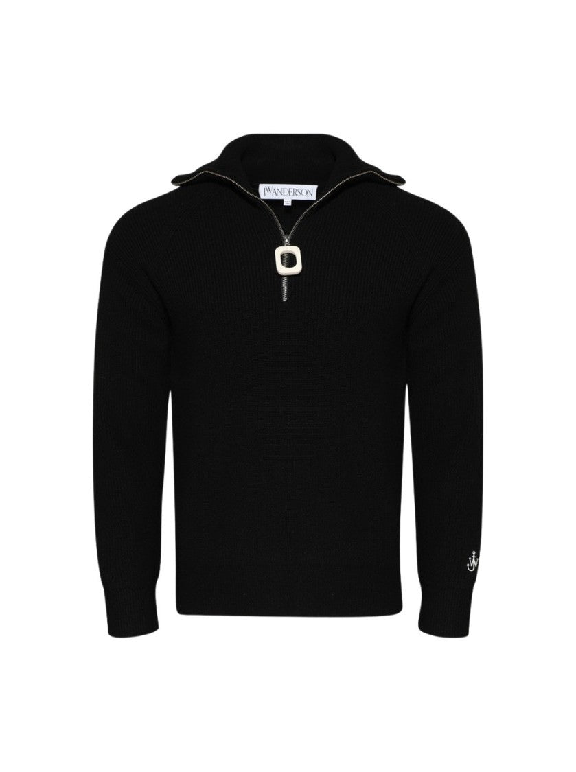 J. W. Anderson Half Zip Sweater Black