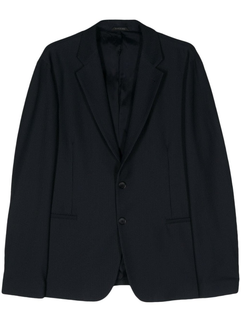 Giorgio Armani Classic Tailored Logo Blazer