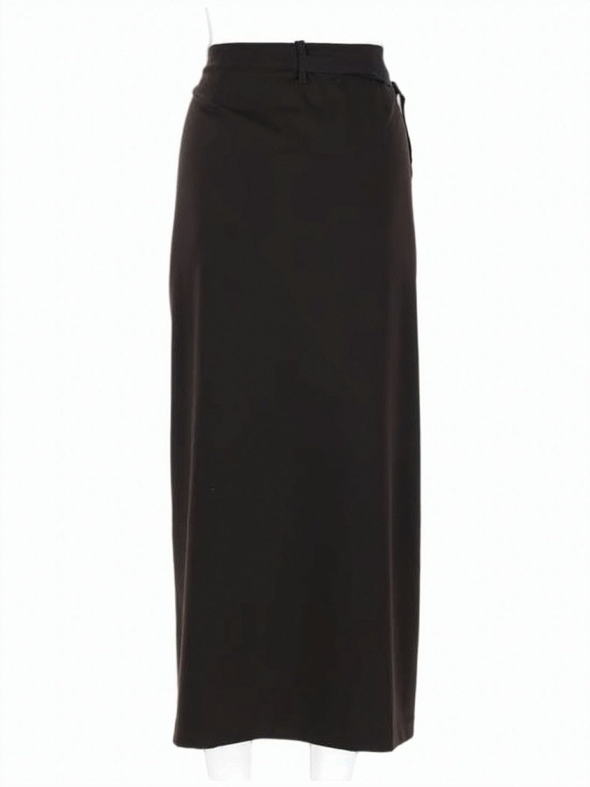 Paloma Wool Wrap-Style Midi Skirt With Buttoned Tab Detail