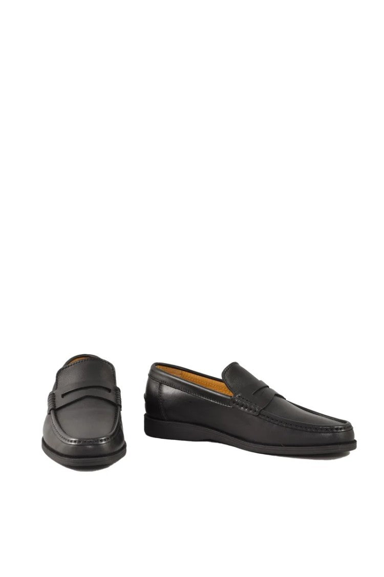 A.Testoni Men's Loafer - Black