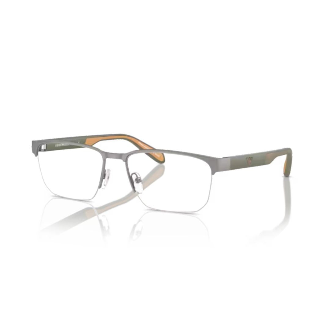 Emporio Armani 0Ea1162 Rectangular Olive Green Metal Frame Sunglasses