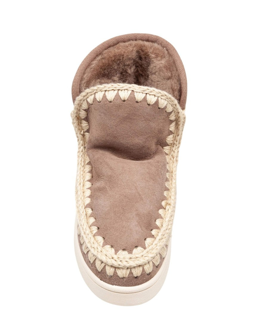 Mou New Eskimo Nubuck Sneakers With Metal Logo