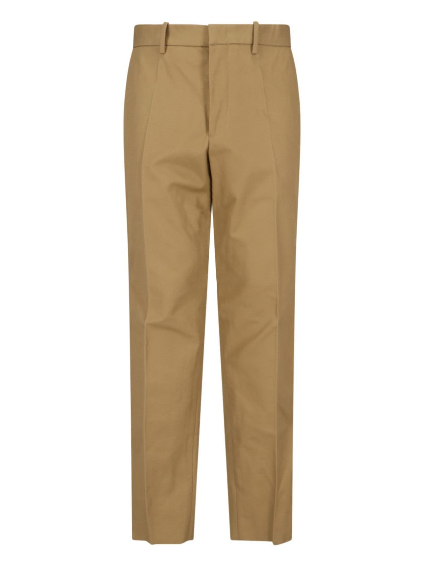 Jil Sander Beige Straight-Leg Pants