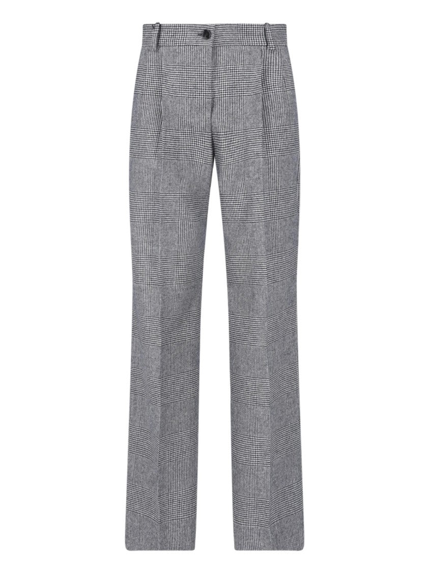 Dolce & Gabbana Houndstooth Check Tailored Formal Pants