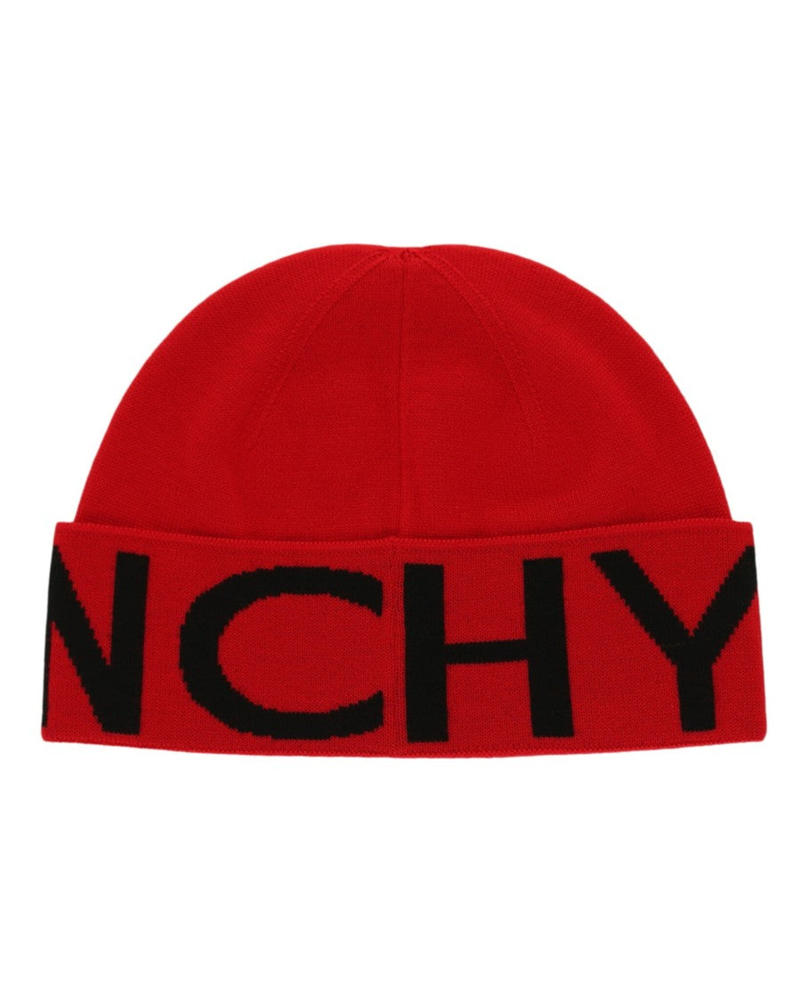 Givenchy Jacquard Logo Beanie With Bold Graphic Design