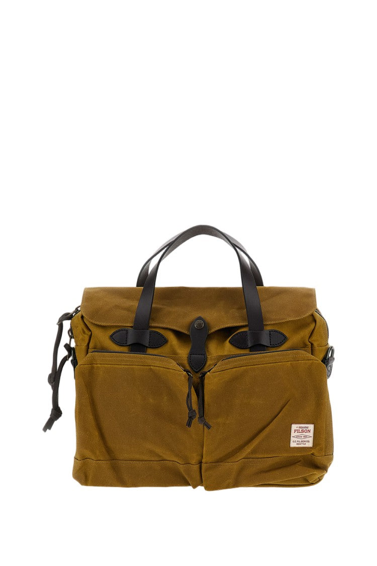 Filson Durable Briefcase With Padded Laptop Divider And Trolley Strap