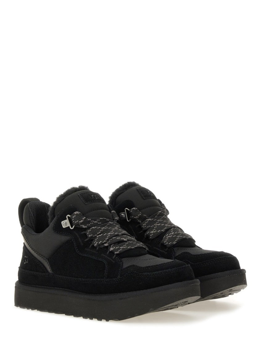 Ugg Lowmel Textured Panels Leather Sneakers