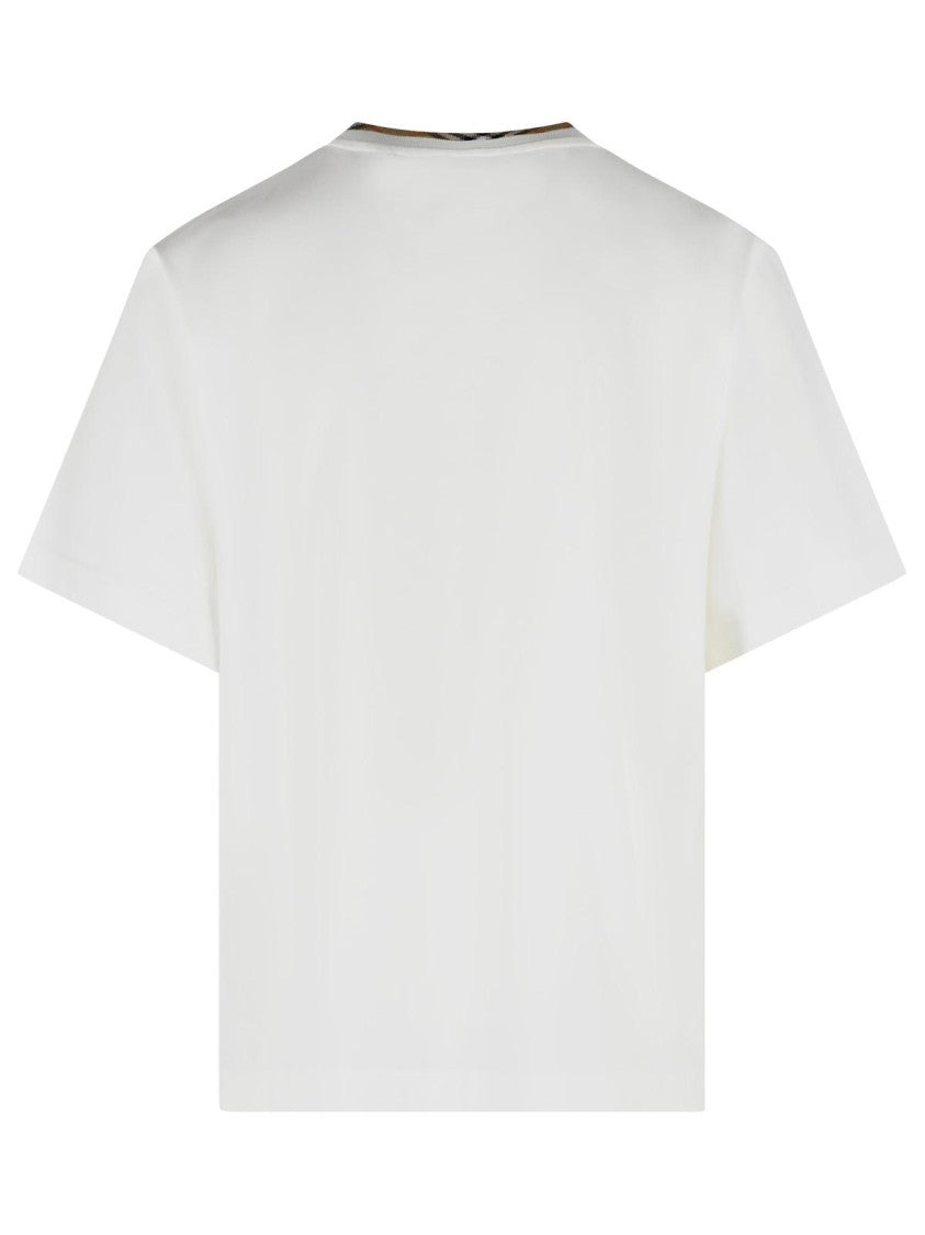 Burberry 'Ryan' White Cotton T-Shirt