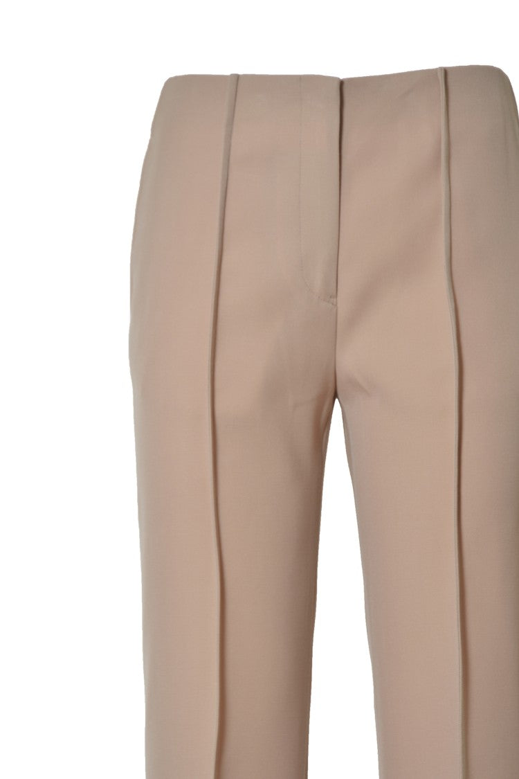 Jil Sander Beige Cotton Straight Pants