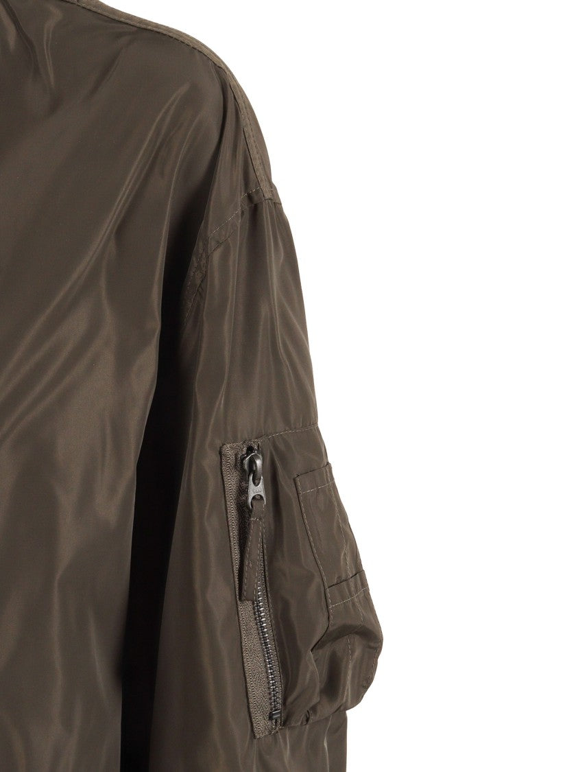 Aspesi Boxy Brown Ribbed Jacket